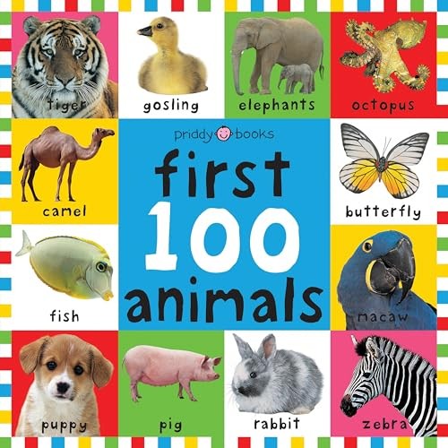 First 100 animals board - first, book