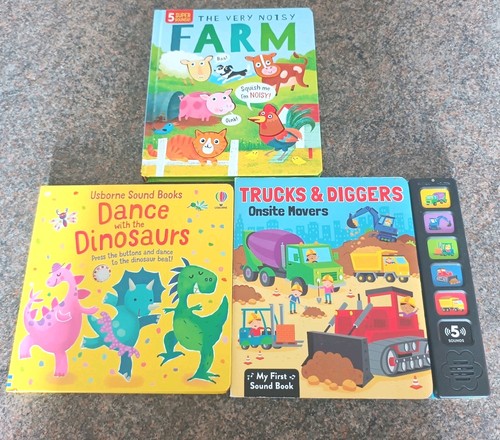Baby sound books bundle - sound, x3